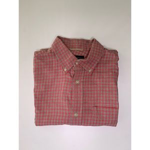 Banana Republic Red Button Down Shirt - MEDIUM